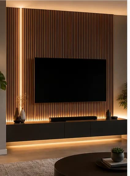 Zeytinburnu TV Arkası Panel Kaplama ile Salon Yenileme