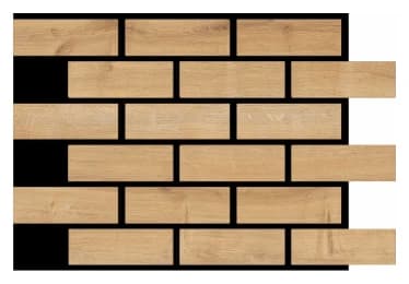 60x60 Safir Meşe Tuğla Panel