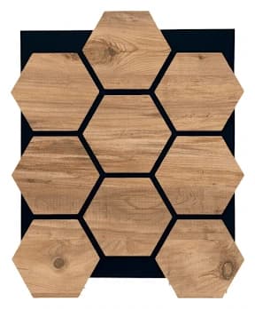 60x52 Atlantik Çam Hexagon Panel
